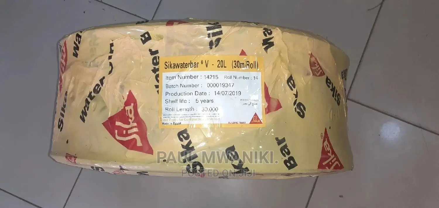 Sika PVC Waterbar 30m (Flexible PVC Waterstop) in Industrial Area Nairobi Building Materials