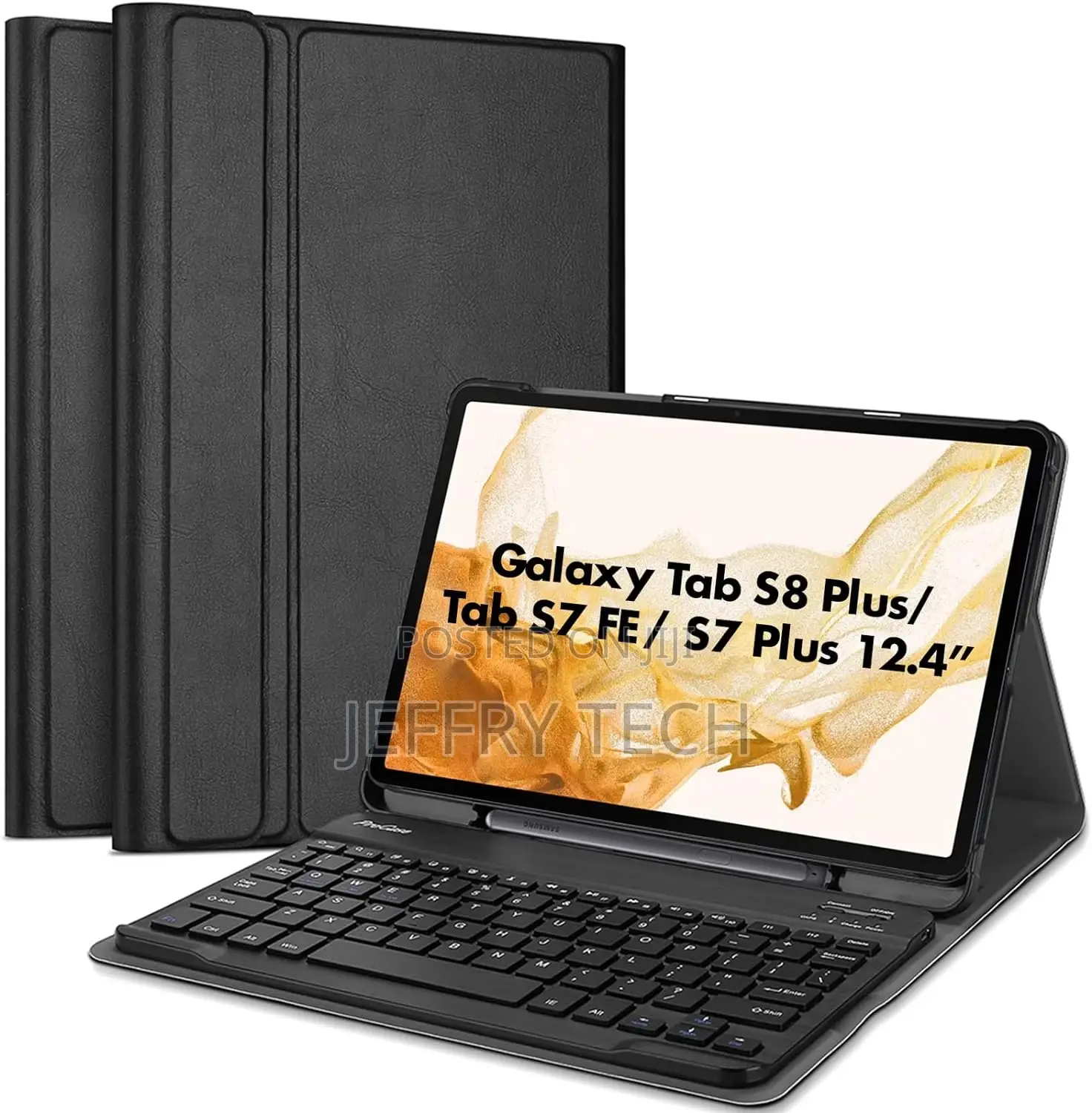 Keyboard Case for 12.4 Inch Galaxy Tab S8 Plus 2022 /Tab S7
