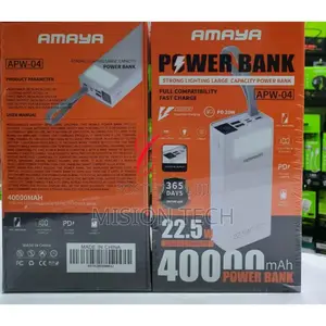 Amaya APW-04 Power Bank 40000mah 22.5W Super Fast Charging