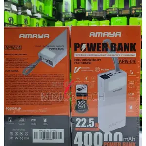 Amaya APW-04 Power Bank 40000mah 22.5W Super Fast Charging