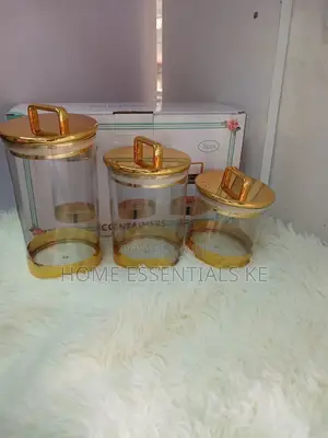 3pcs Acrylic Cannister Storage Jars