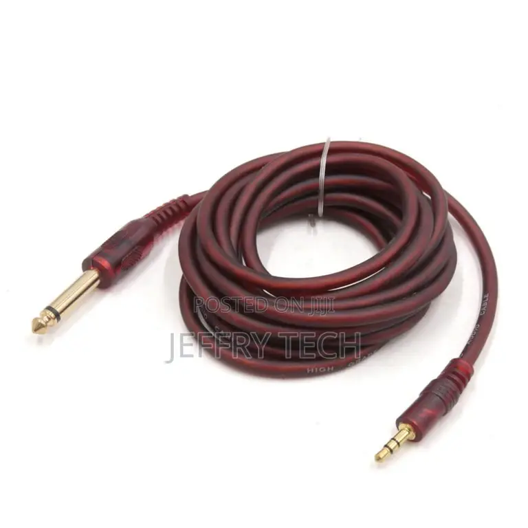 10m Length 1/8 Inch Male to 1/4 Inch Male TRS Car Stereo A