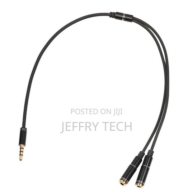 3.5mm 1 Male Jack Plug to 2 Female Sockets Y Splitter Cable