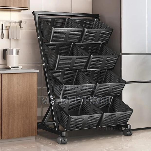 Quality , Sturdy Multifunctional Metallic Cart Storage Rack