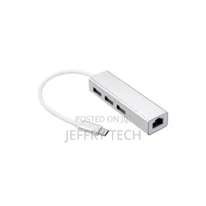 USB 2.0 Type-C 3 Port HUB Fast Ethernet