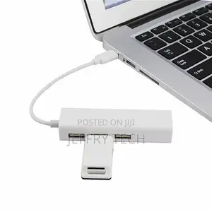 USB 2.0 Type-C 3 Port HUB Fast Ethernet