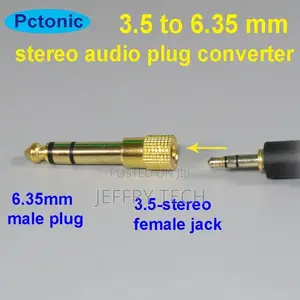 PCTONIC 6.35 to 3.5 Mm Stereo 3-Lines Audio