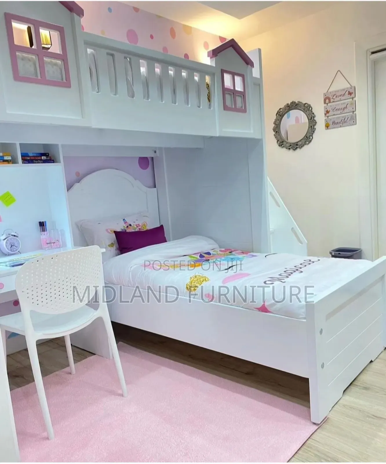 Kids Double Decker for Girls/ Children Bunk Bed