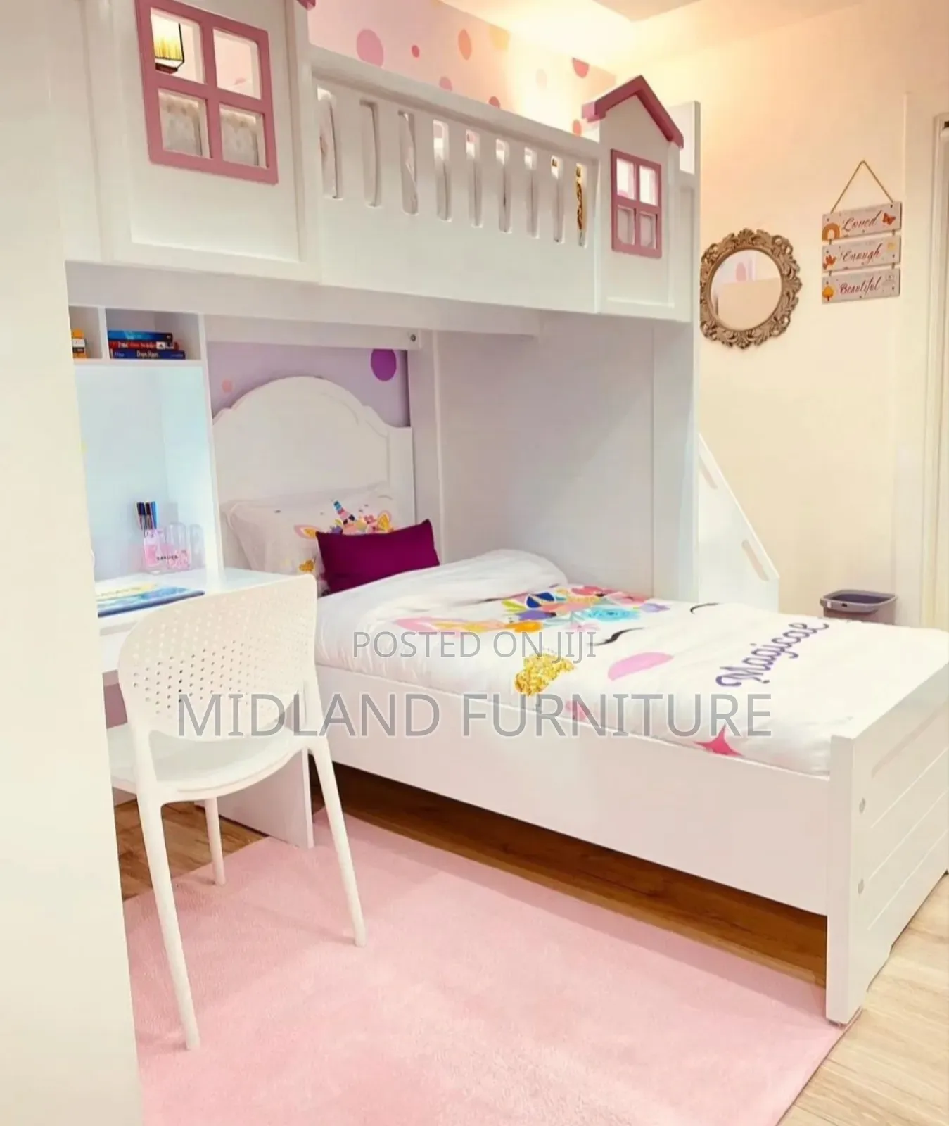 Kids Double Decker for Girls/ Children Bunk Bed