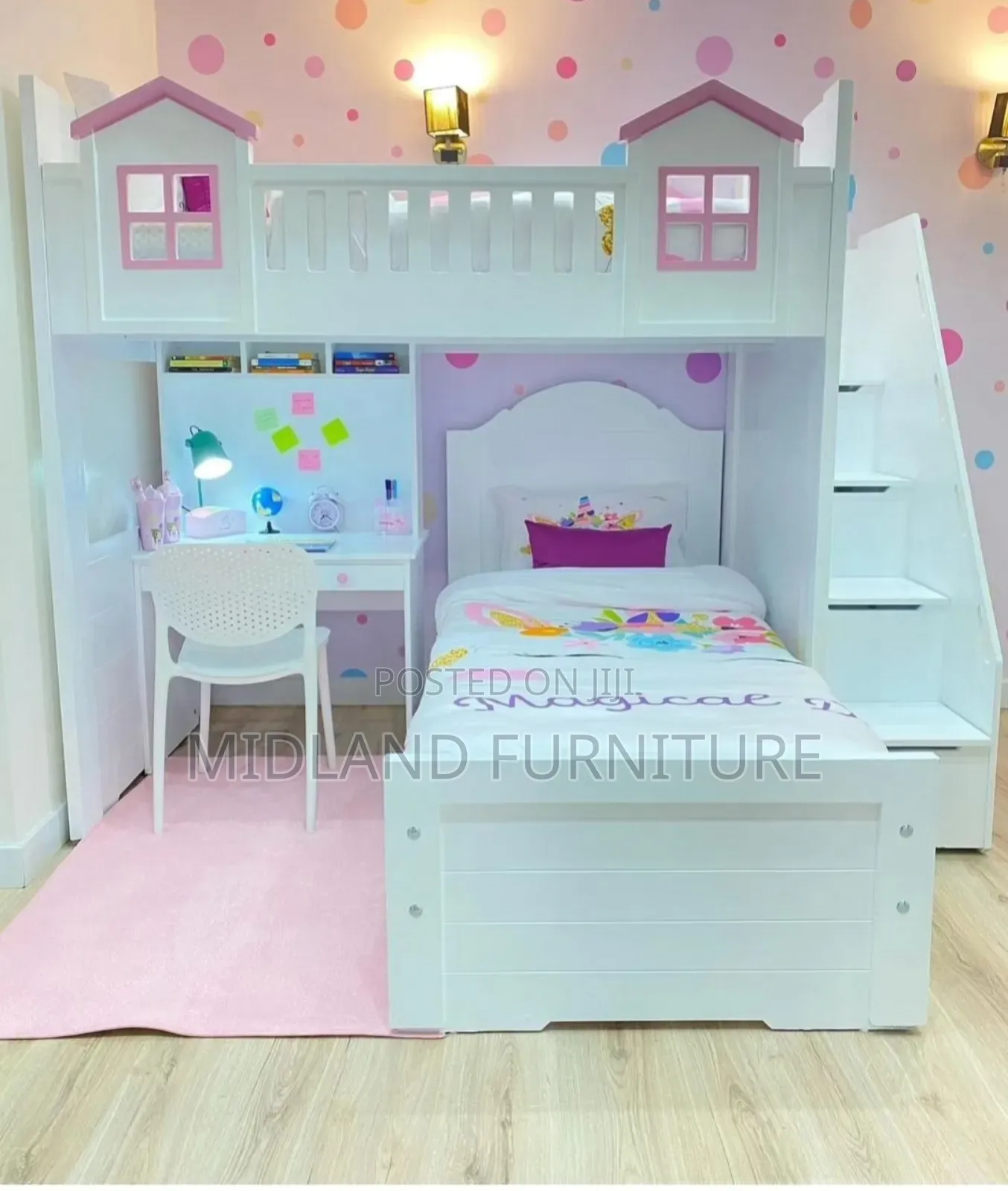 Kids Double Decker for Girls/ Children Bunk Bed
