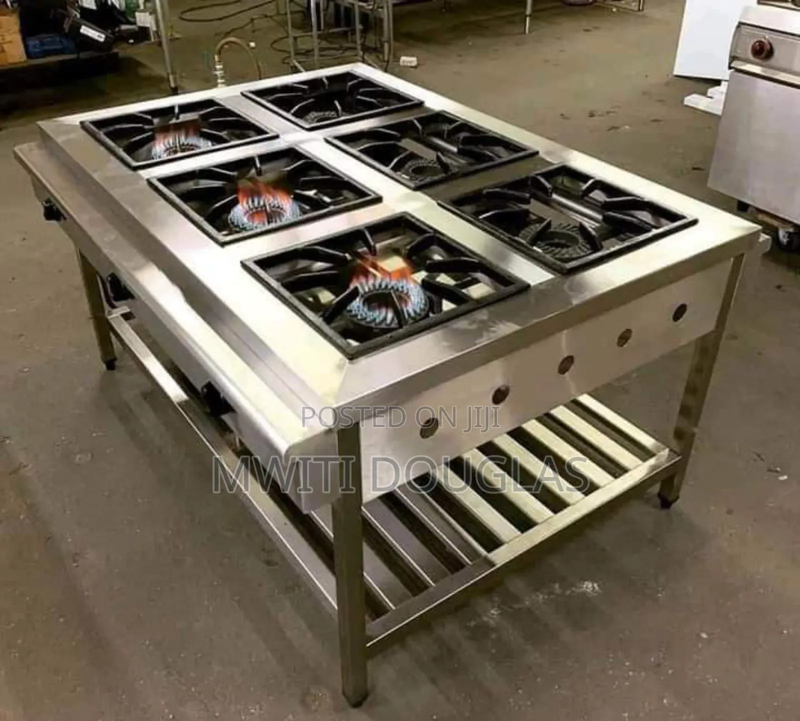 Six Burners Stainless Steel