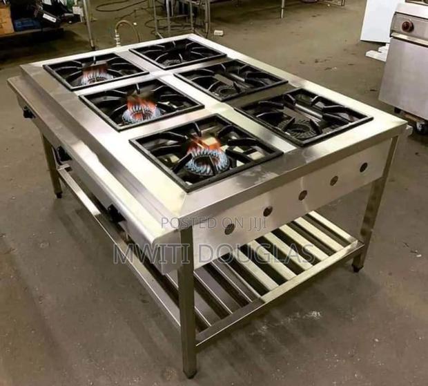 Six Burners Stainless Steel