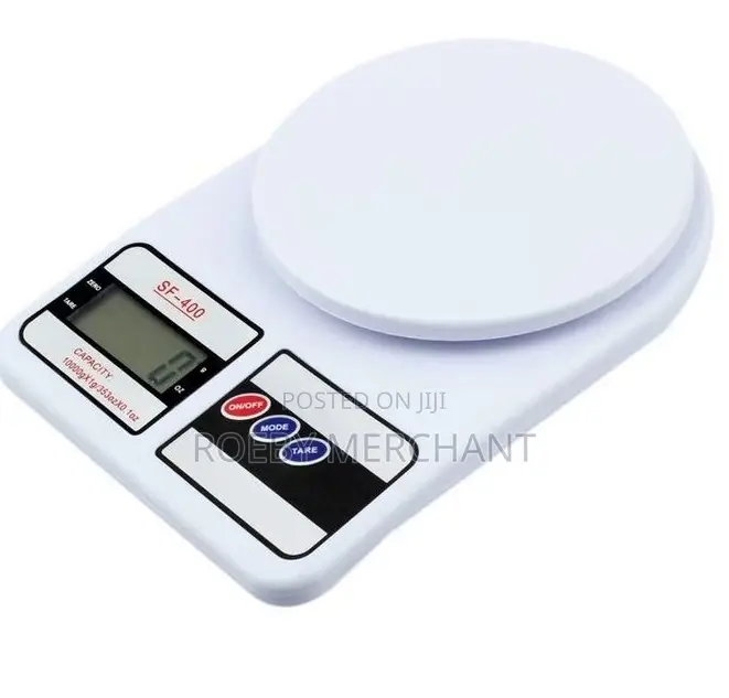 LCD Digital Cooking Weighing White 10000g
