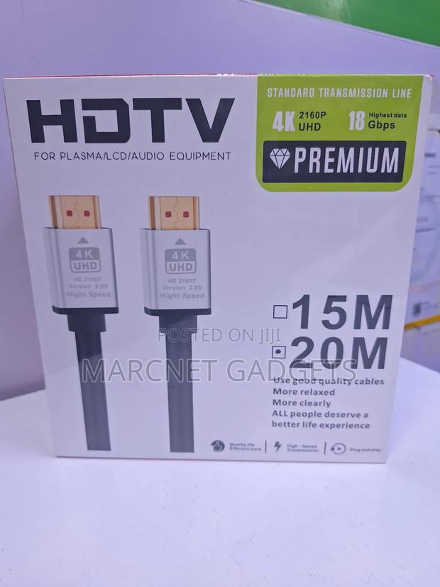 Premium Hdmi to Hdmi Cable Version 2.0. 18GBPS Gold Plate