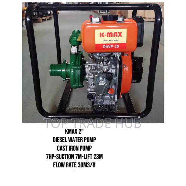 K-Max 2 Inch Diesel High-Pressure Water Pump 23m Head