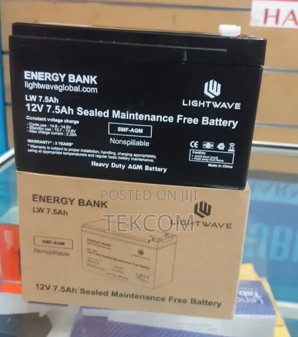 Lightwave UPS Battery 12v/7ah