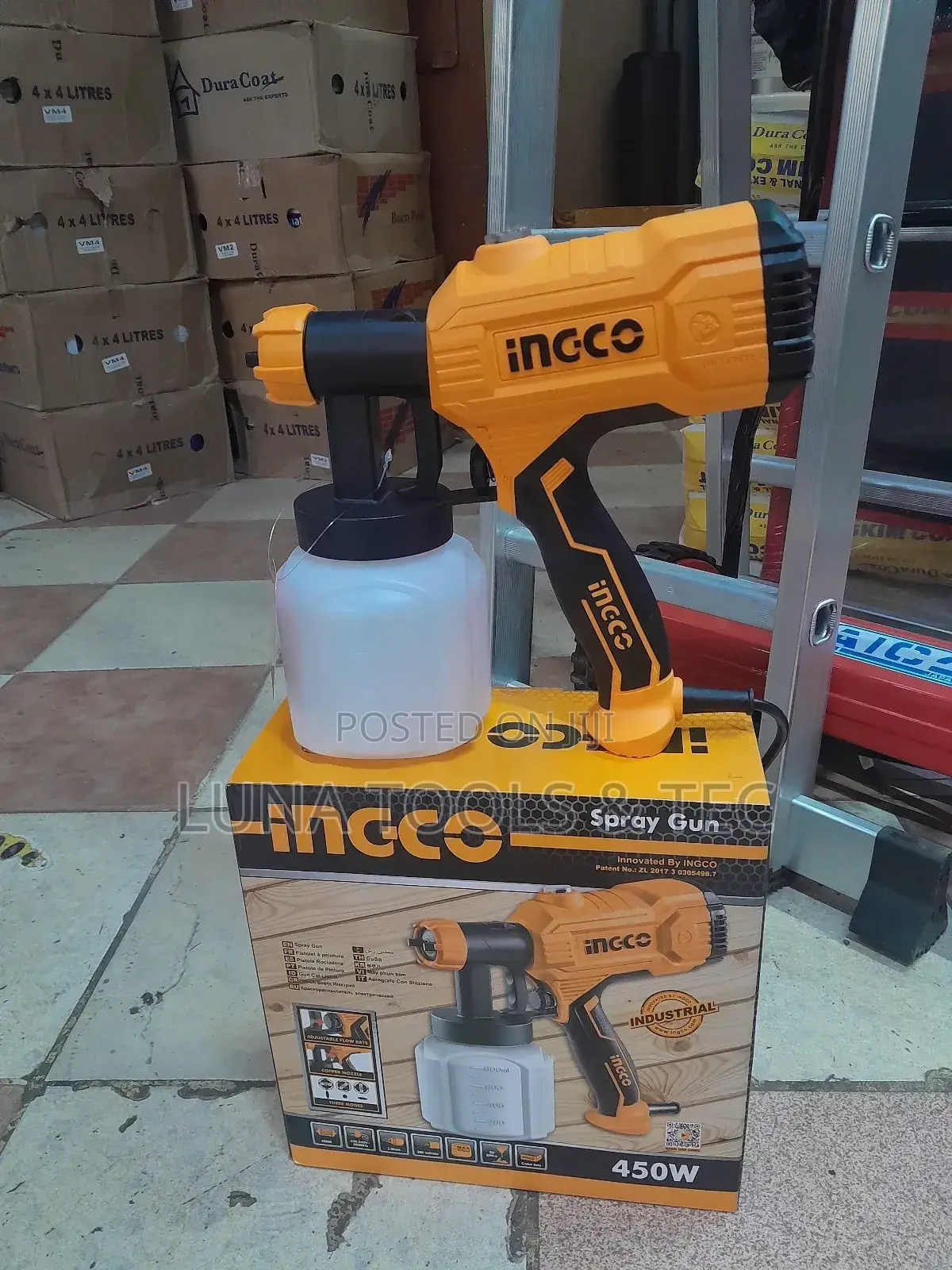 Brand New Ingco Spray Gun,450W.