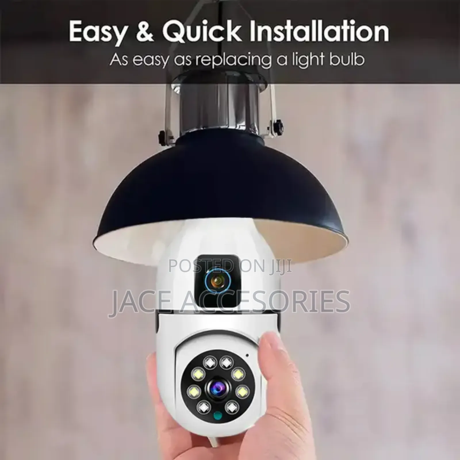 PTZ Rotating Bulb Camera 4mp