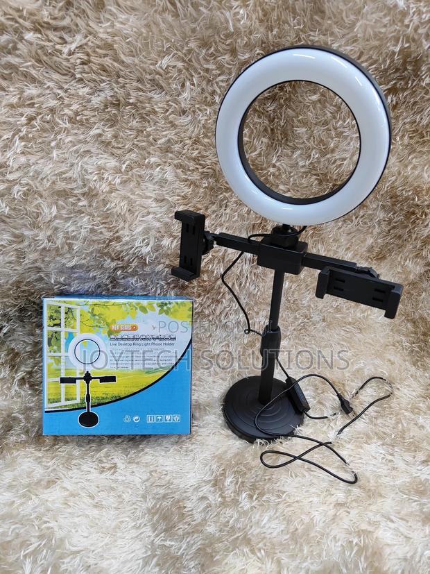 Phone Dual Phone Holder 6 Inches Ringlight . - main view