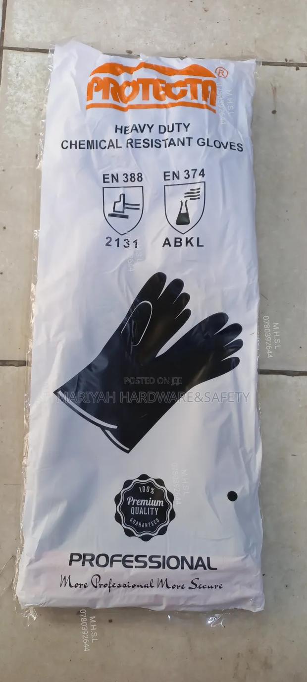 Safety Chemical Rubber Gloves 18" - thumbnail 2