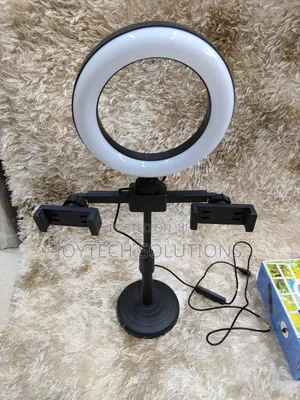 Desktop 6 Inches Ringlight With Phone Holder.