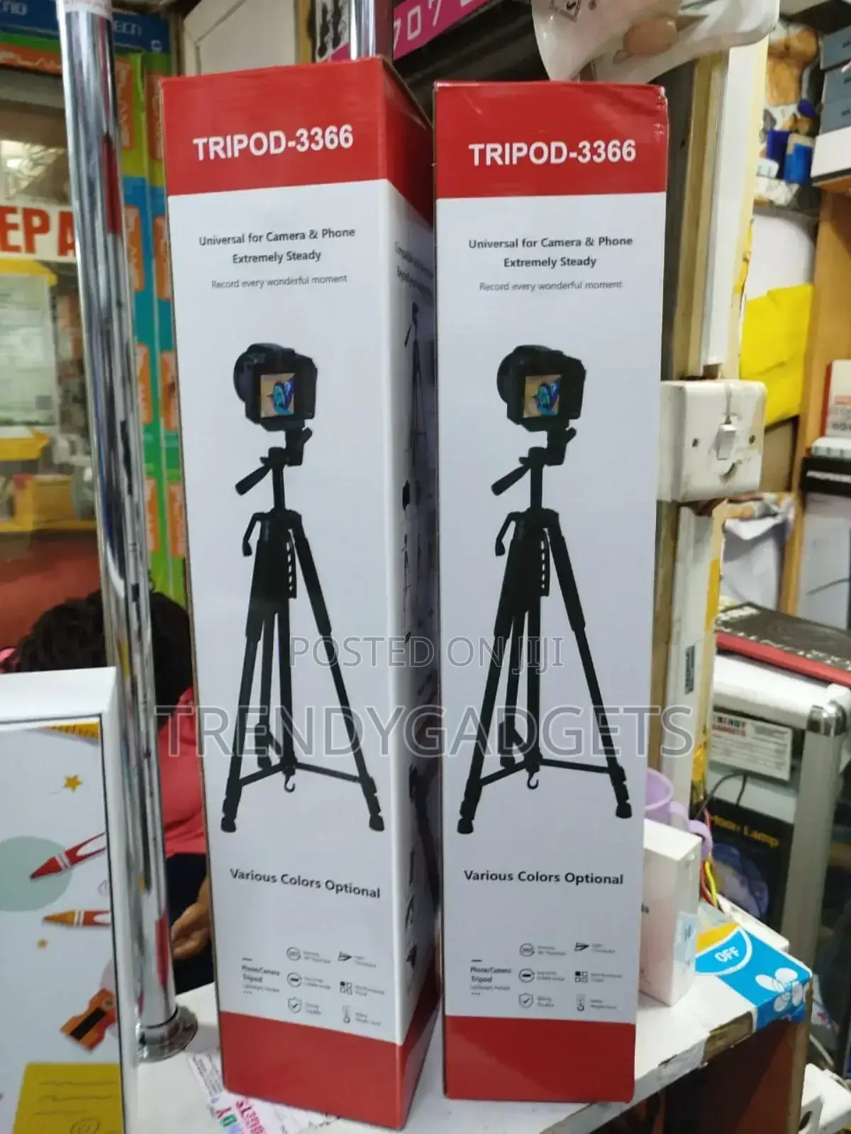 Tripod-3366 Stand for Mobile and Camera. Aluminium and Light