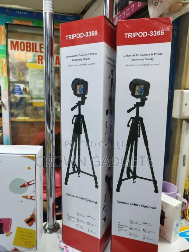 Tripod-3366 Stand for Mobile and Camera. Aluminium and Light - thumbnail 2