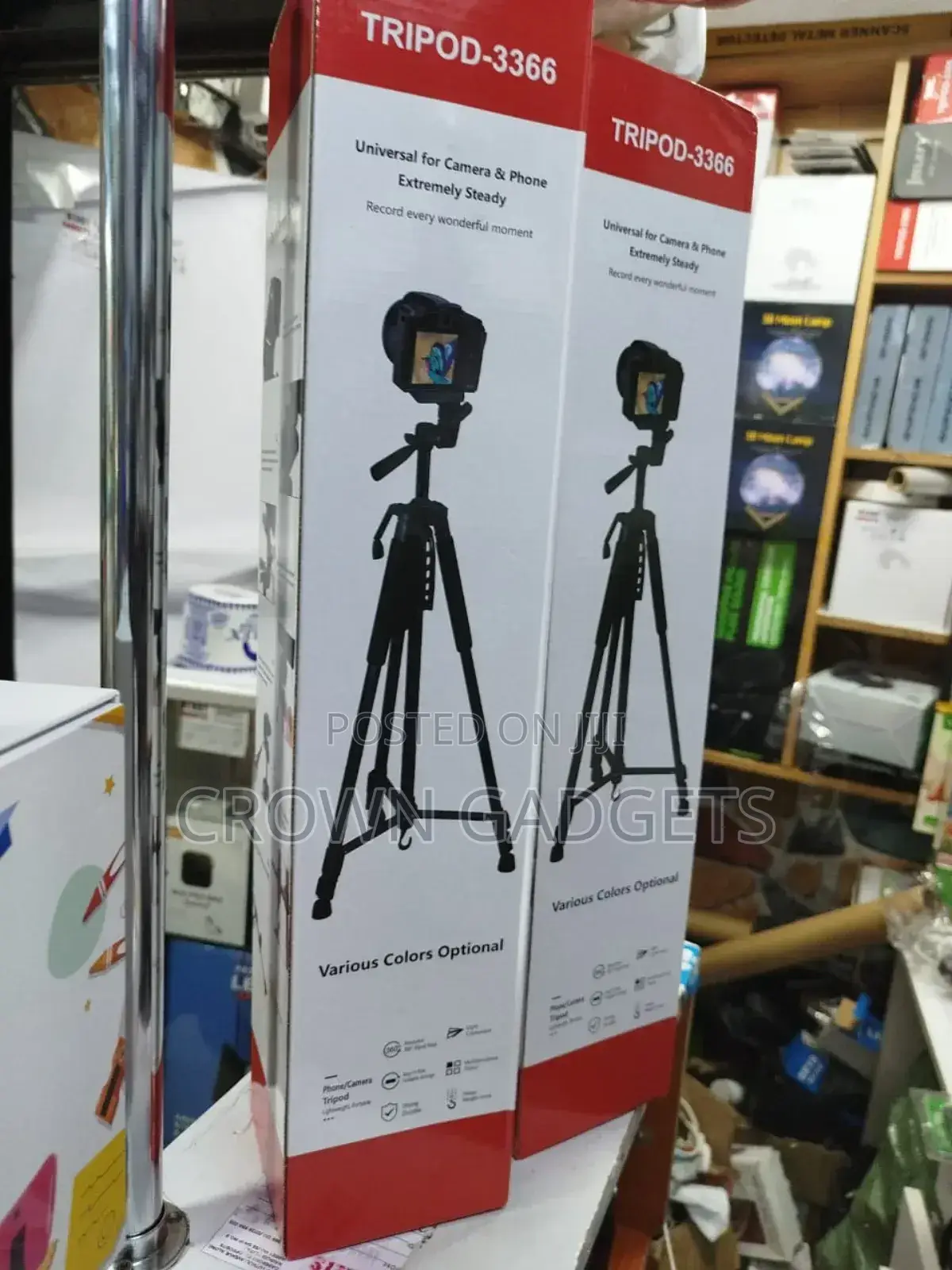 3366 Professional Stand for Camera With Phone Holder.