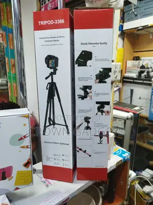 3366 Professional Stand for Camera With Phone Holder.
