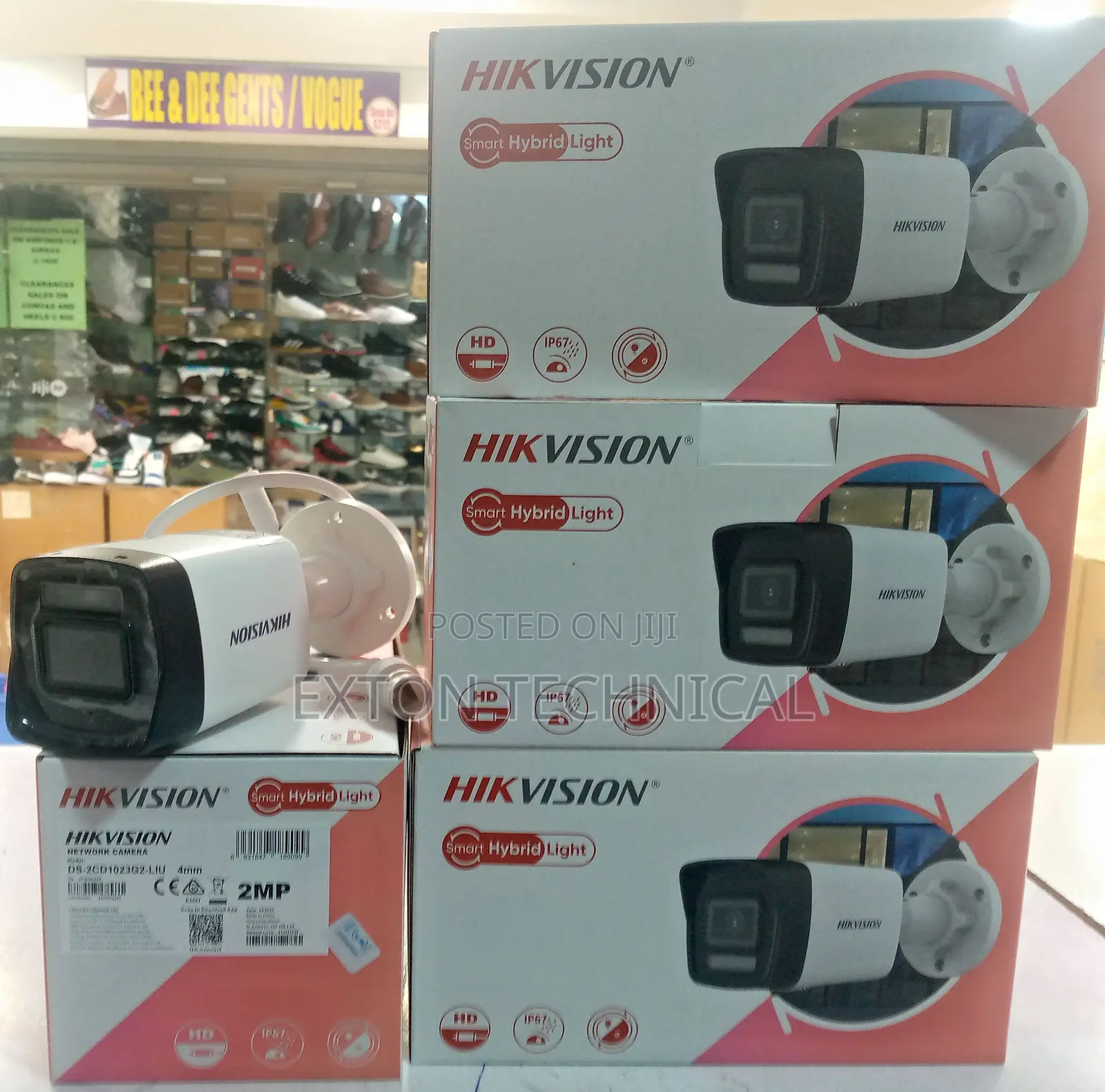 Smart Hybrid Hikvision Bullet 4mm 2mp Ip CCTV Camera