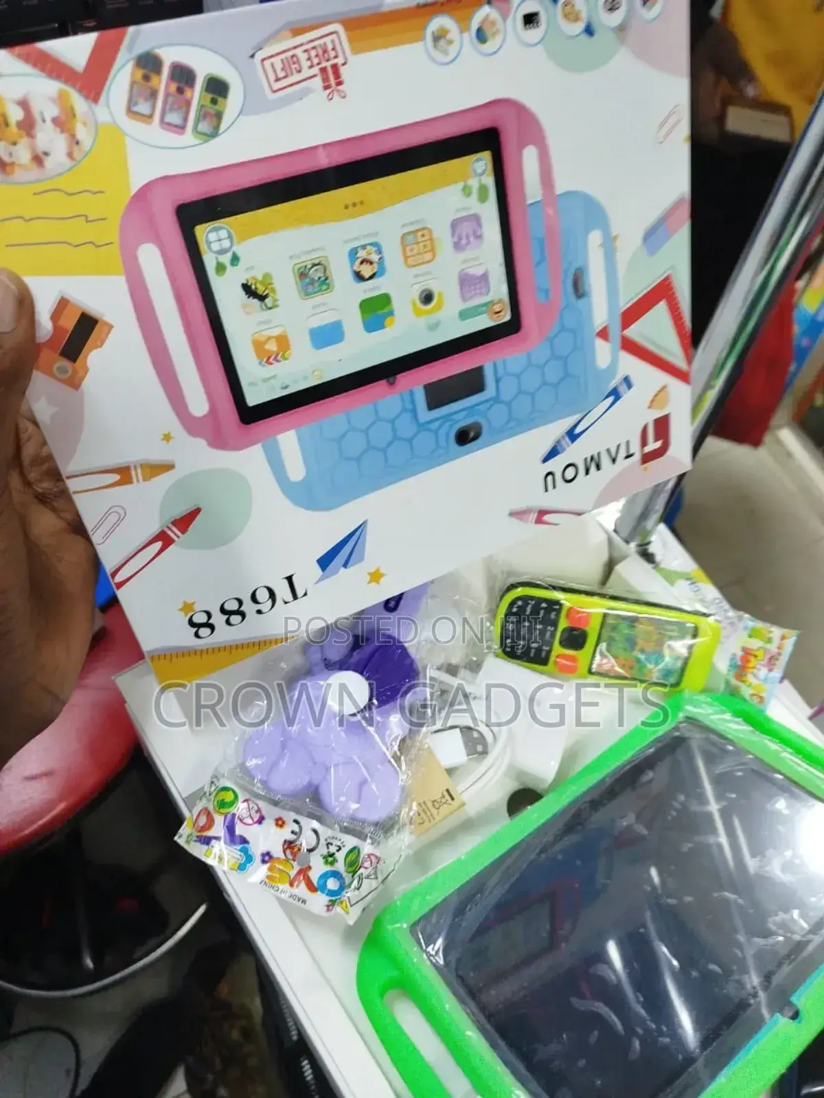 Tamou T688 Kids Tablet With Learning and Games + Parent Mode