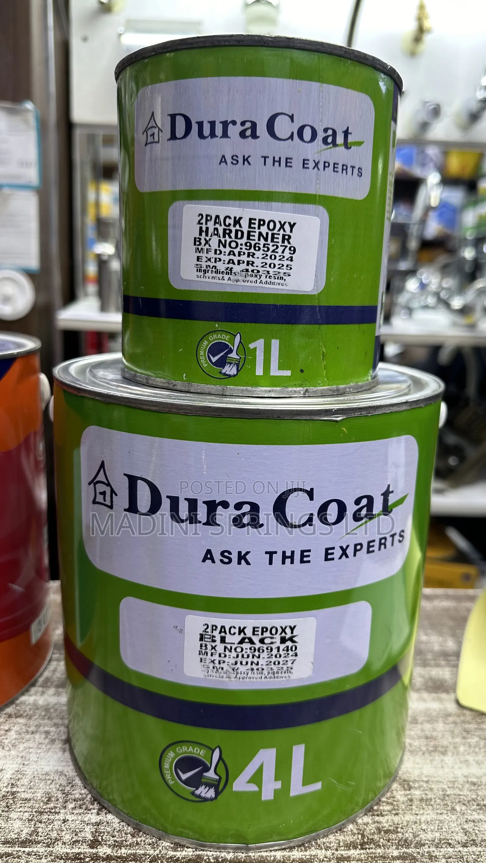 2-Pack Epoxy Floor Paints( Base and Catalyst, 4l)