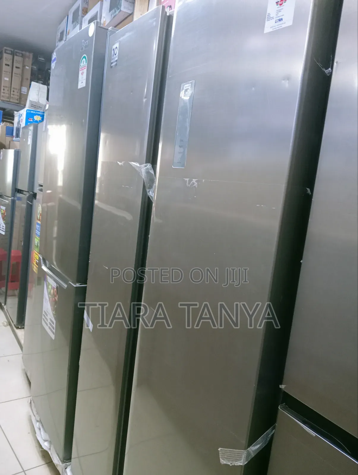 TCL 505 Liters Frost Free Side by Side Fridge,Silver