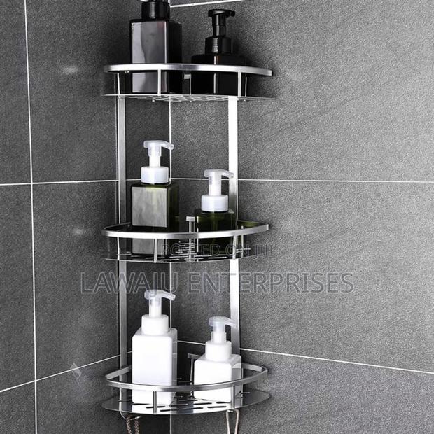 3 Layer Aluminum Bathroom Corner Shelf