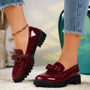 Wet Look Ladies Brogues