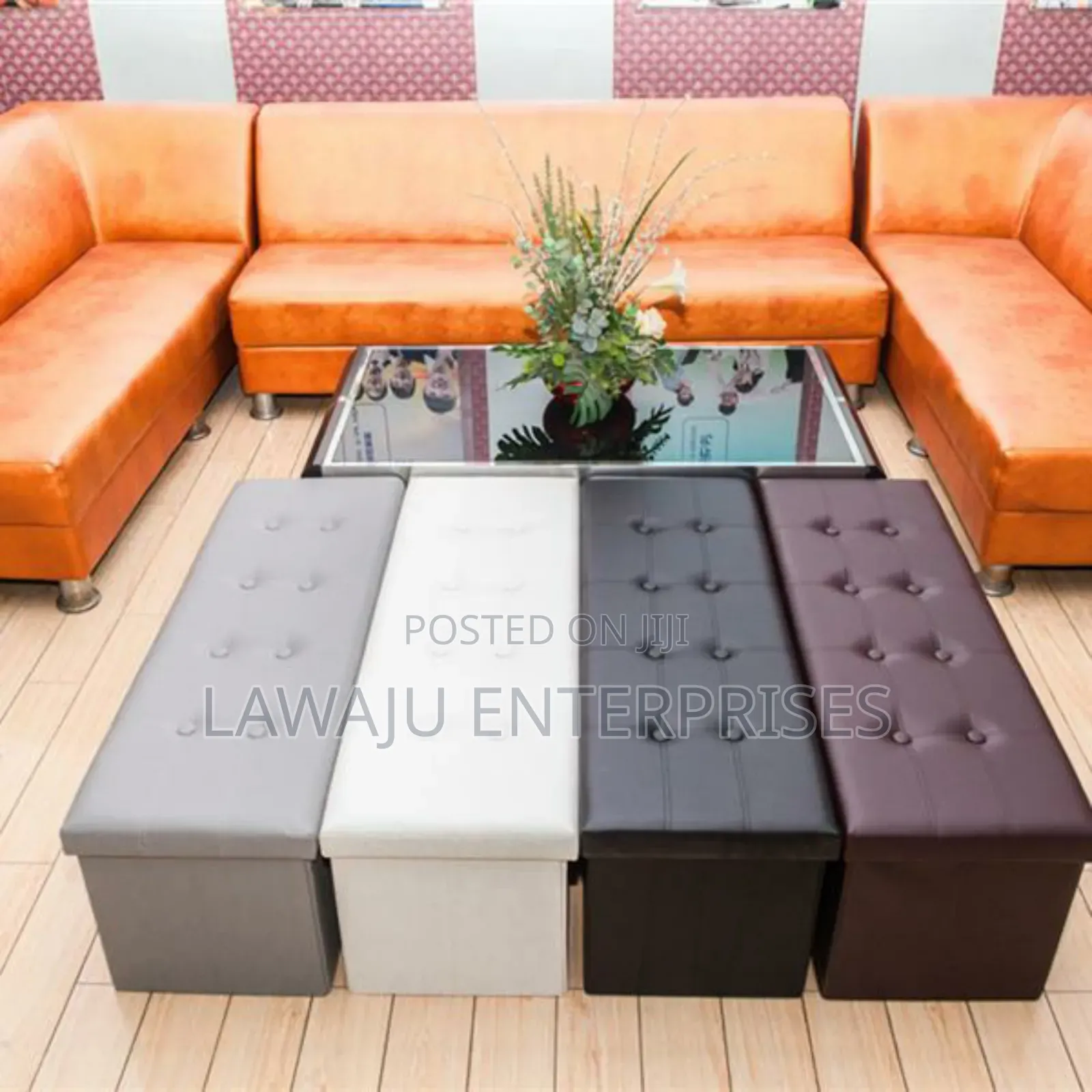 Big Foldable Ottoman Storage Box