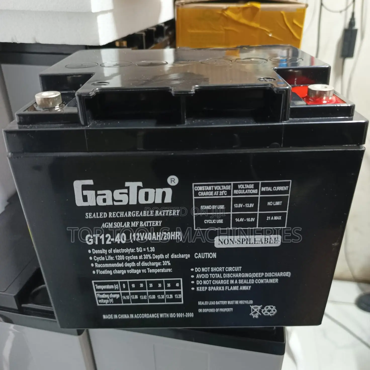 Original Gaston 40ah 12v Battery at 5, 800