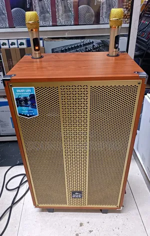 Star Voice 15 Inch Wooden Powered Speakers