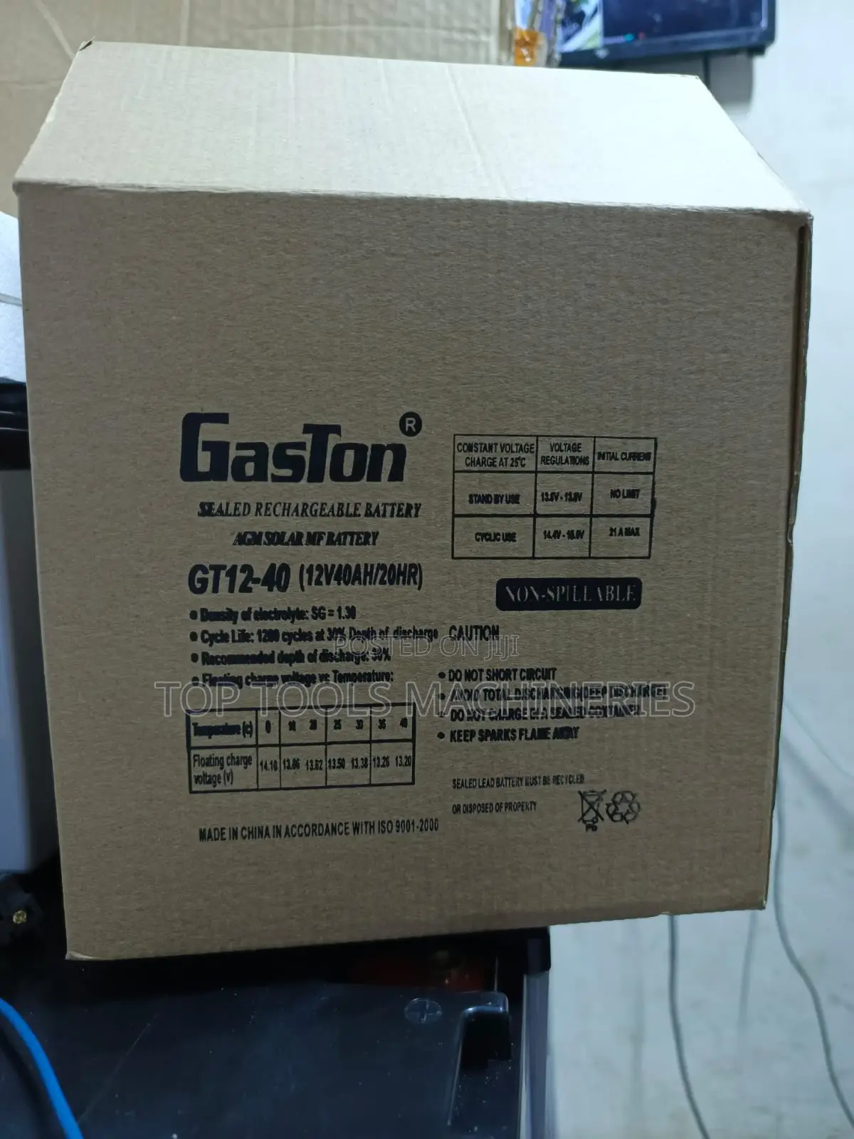 Brand New Gaston 40ah 12V Battery at 6, 000