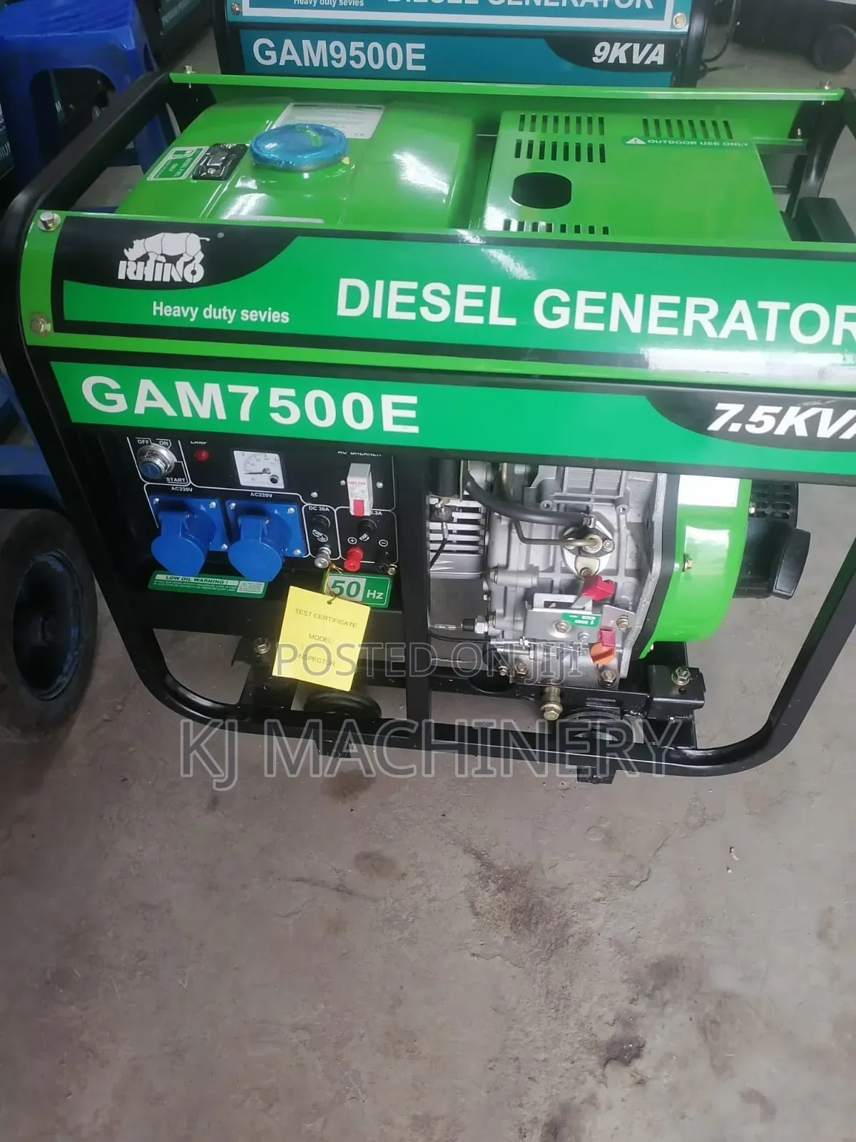Diesel 7.5kva Air Cooled Genset GAM 7500E