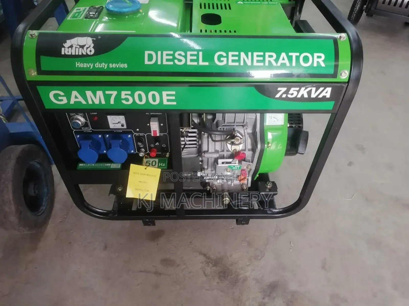 Diesel 7.5kva Air Cooled Genset GAM 7500E