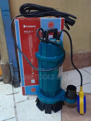2hp Premier Sewage Submersible Pump, 220-240v,28M Head.