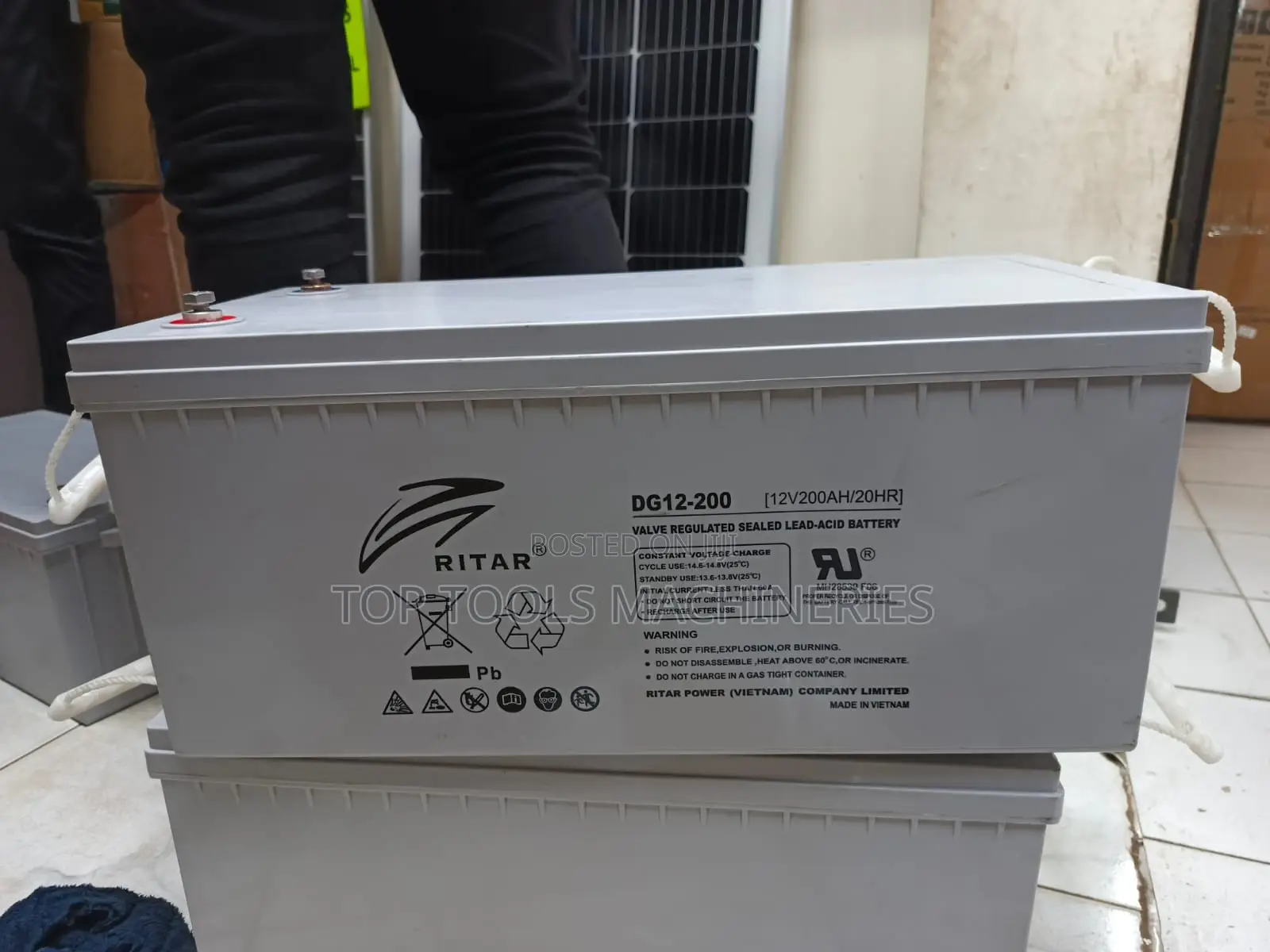 Brand New Ritar 200ah 12V Battery White Top