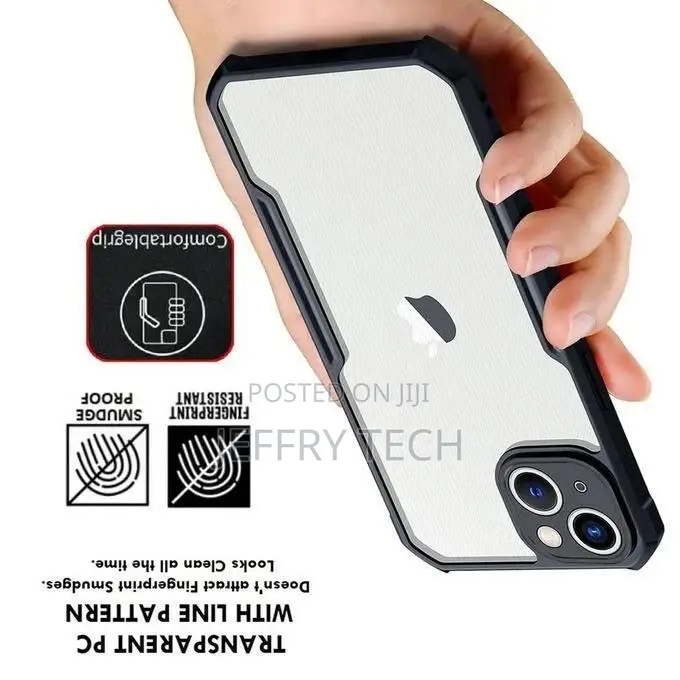Xundo Transparent Back Cover Case With Integrated Camera Cov