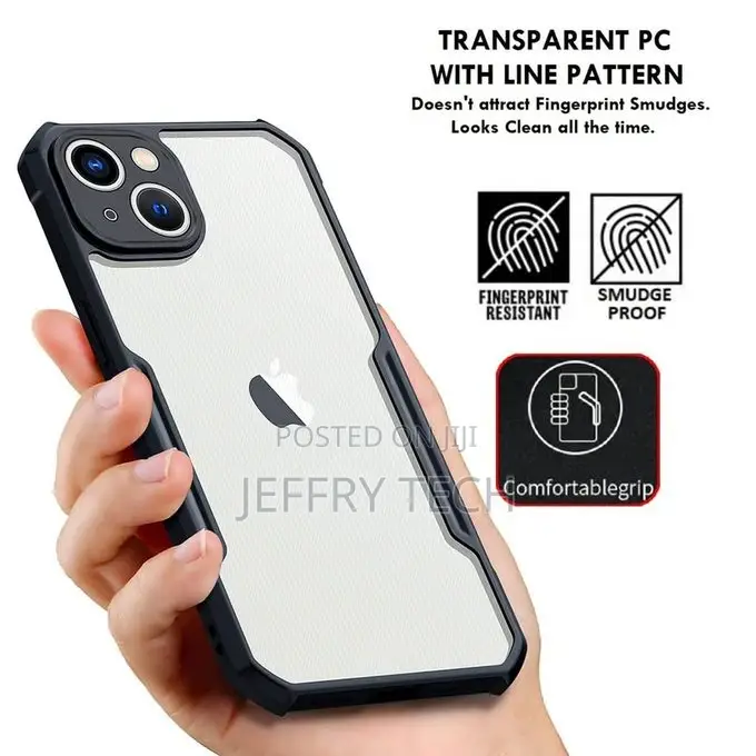 Xundo Transparent Back Cover Case With Integrated Camera Cov