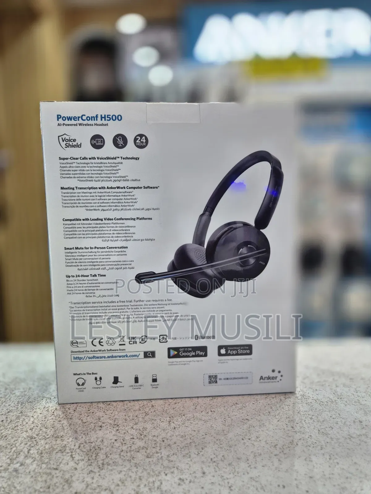 Anker Powerconf H500 –Bluetooth Headset With Charging Stand
