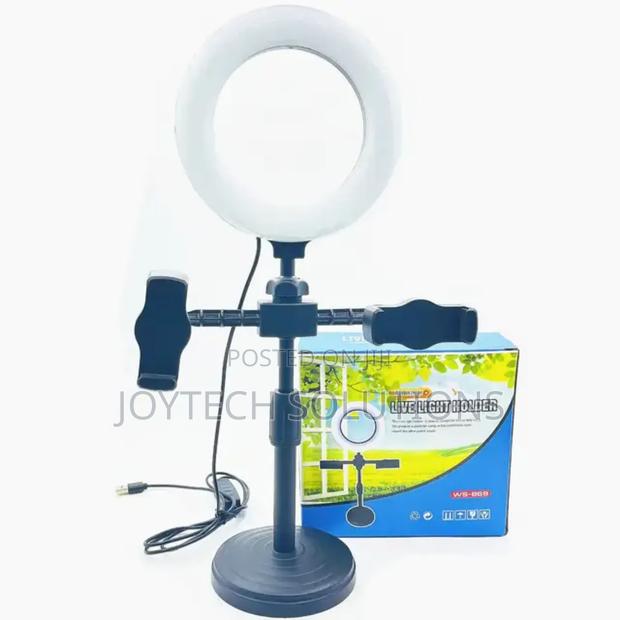 Laptop Usb Ring Light, With Phone Holders