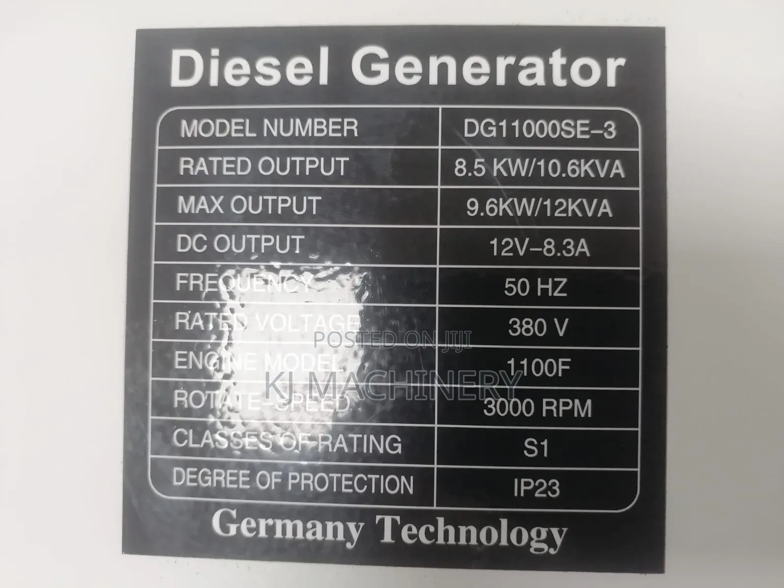 Diesel Generator 12.5kva Silent Girasol Brand .