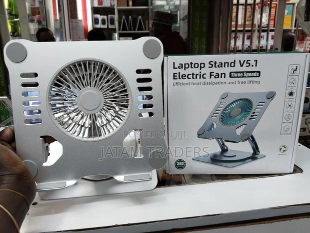 Laptop Stand With Electric Fan