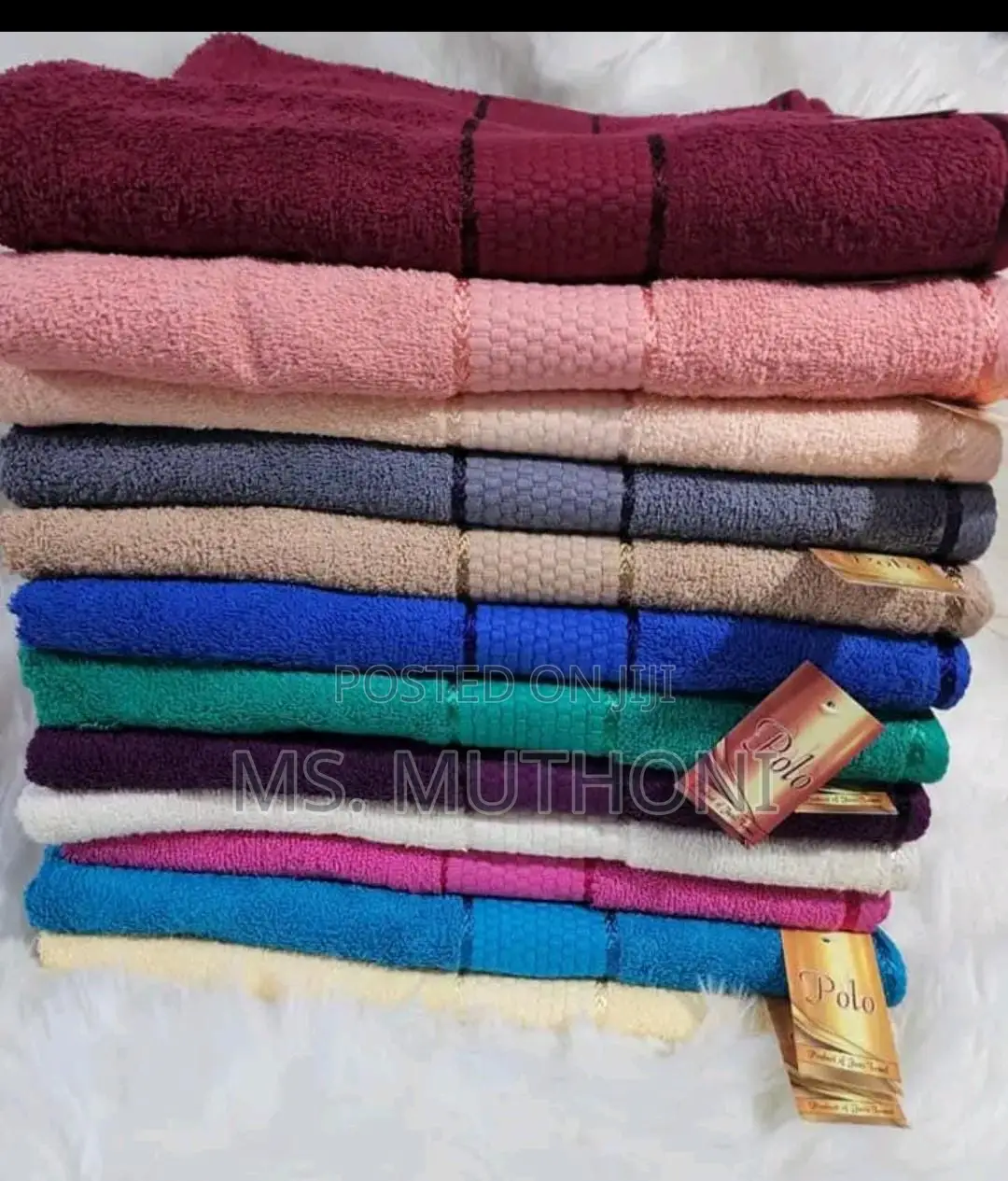 Polo Towels Coloured 100x150cm